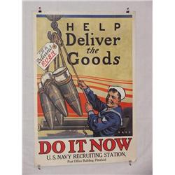  American WWI Poster, "Help Deliver the Goods Do 