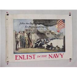  American WWI Poster, "Follow the Boy in Blue for