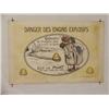 Image 1 :  French WWI Poster, "Danger Des Engins Explosifs 