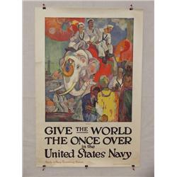  American WWI Poster, "India-Give the World the O