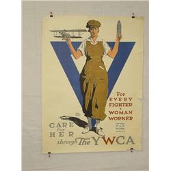  American WWI Poster, "For Every Fighter A Woman 