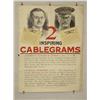 Image 1 :  American WWI Poster, "2 Inspiring Cablegrams etc