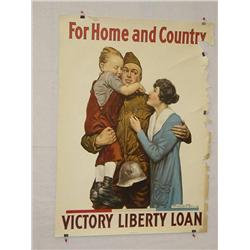  American WWI Poster, "For Home and Country Victo
