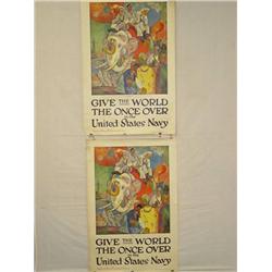  (2) American WWI Posters, "Give the World the On