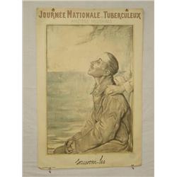  French WWI Poster, "Journee Nationale Des Tuberc