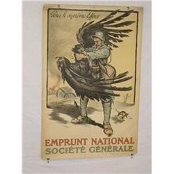  French WWI Poster, "Pour Le Suprême Effort Empru