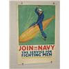 Image 1 :  American WWI Poster, "Join the Navy The Service 