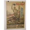 Image 1 :  American WWI Poster, "Hip-Hip!  Another Ship Ano
