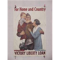  American WWI Poster, "For Home and Country – Vic