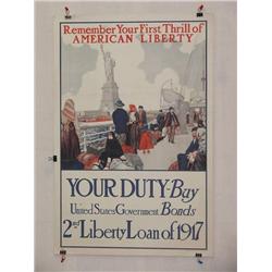  American WWI Poster, "Remember Your First Thrill