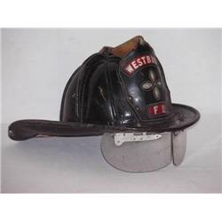 BLACK CAIRNS LEATHER NEW YORK FIRE HELMET - WESTB