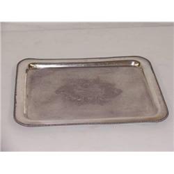 14 1/2in.  PRESENTATION SILVER PLATED TRAY BY MID
