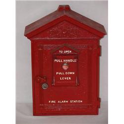 GAMEWELL FIRE BOX HERCULITE ALARM BOX W/ BRASS ME