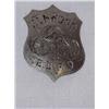 Image 1 : SMALL SHIELD SHAPED HAND STAMPED BREAST BADGE W/ 