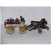 Image 1 : 20in.  WILKINS CAST IRON FIRE PATROL 3 HORSE DRAW