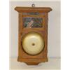 Image 1 : GAMEWELL OAK CASED EXCELLSIOR GONG W/ 6in.  BRASS