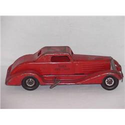 14 1/4in.  GIRARD PRESSED STEEL SIREN FIRE CHIEFS