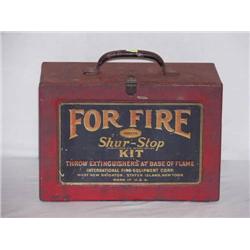 CASED SET (6) SHUR-STOP FIRE GRENADES W/ CONTENTS