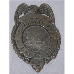 COMBINATION #1 MARSHFIELD MA BREAST BADGE - WEAR;