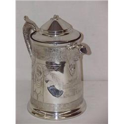 12in.  SILVER PLATED FIRE PRESENTATION WATER PITC