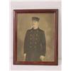 Image 1 : FRAMED CHARCOAL DRAWING OF FIREMAN IN UNIFORM W/ 