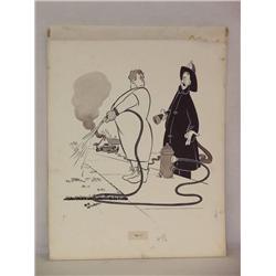 ORIGINAL CARTOON ART BY BOB PATTERSON BROM THE LA