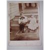 Image 1 : CABINET PHOTO OF 2 CHILDREN SITTING ON STEP W/ HO