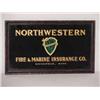 Image 1 : FRAMED REVERSE ON GLASS ADVERTISING SIGN - NORTHW