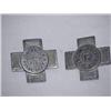 Image 1 : (2) FIREMENS MALTESE CROSS BADGES: SOMERVILLE MA 