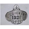 Image 1 : FIREMANS HAT BADGE-LT. 1328 S.F.F.D.; 