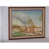 Image 1 : FRAMED OIL ON CANVAS PANEL OF SAN FERNANDO VALLEY