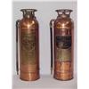 Image 1 : (2) COPPER FIRE EXTINGUISHERS: (1) BADGER and (1)