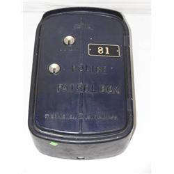 GAMEWELL ALUMINUM POLICE PATROL BOX #81 W/ HAND S