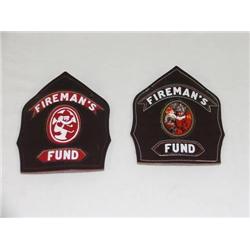 (2) 6in.  FIREMANS FUND CAIRNS and BROS. LEATHER 