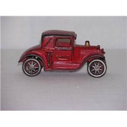 5in.  ARCADE PAINTED CAST IRON FIRE CHIEF COUPE R