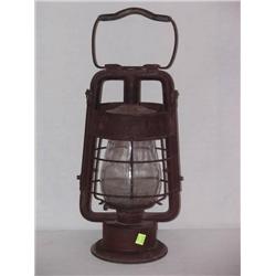 DIETZ FIRE KING LANTERN W/ TRACES OF OLD PAINT - 