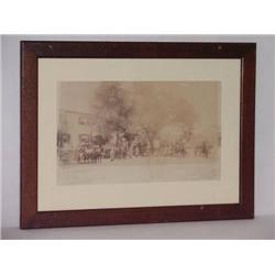 LG. FRAMED ALBUMIN PHOTOGRAPH OF WATERTOWN NY FIR