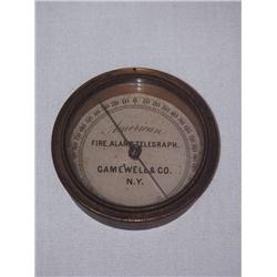 2in.  GAMEWELL BRASS GALRENOMETER AMERICAN FIRE A