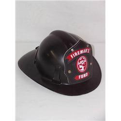 M.S.A. COMPOSITION FIRE HELMET W/ FIREMANS FUND F