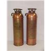 Image 1 : (2) COPPER UNDERWRITERS FIRE EXTINGUISHERS W/OUT 
