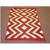 Image 1 :  NAVAJO RUG W/ RED, WHITE & BLACK DIAMOND STYLE W