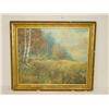 Image 1 :  20TH CENT. OIL ON CANVAS OF MEADOW LANDSCAPE W/ 
