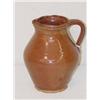 Image 1 :  8 EARLY MAINE REDWARE HANDLED PITCHER W/ NICE LI