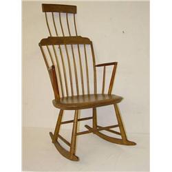  NEW ENGLAND PAINTED COMB BACK WINDSOR ROCKER IN 