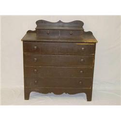  NEW ENGLAND PAINTED 19TH CENT. DECK TOP 2 OVER 4