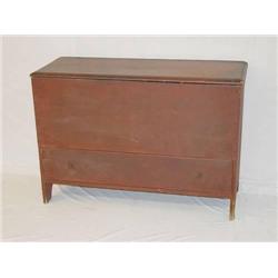  EARLY NEW ENGLAND 1 DRAWER PINE LIFT TOP BLANKET