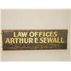 Image 1 :  EARLY 20TH CENT. PAINTED TRADE SIGN LAW OFFICES 