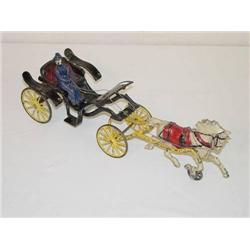  16 WILKINS HORSE DRAWN PHAETON W/ WOMAN DRIVER -