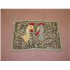 Image 1 :  20TH CENT. FOLKY FIGURAL HOOKED RUG W/ ROOSTER &