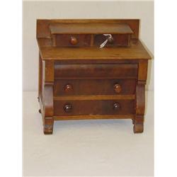  19TH CENT. CHILDS EMPIRE 2 OVER 3 DRAWER DOLLS C